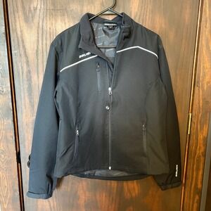 Bauer Team Womens Softshell Hockey Jacket Black Full Zip Fleece Lined Small S/P